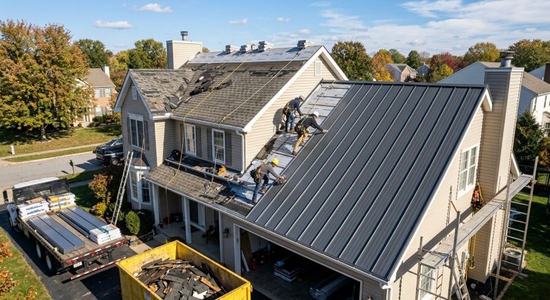 Aluminum Roof Replacement in Milford, MI
