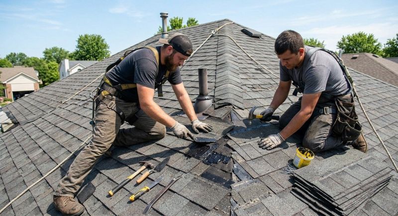 Asphalt Roof Repair in Milford, MI