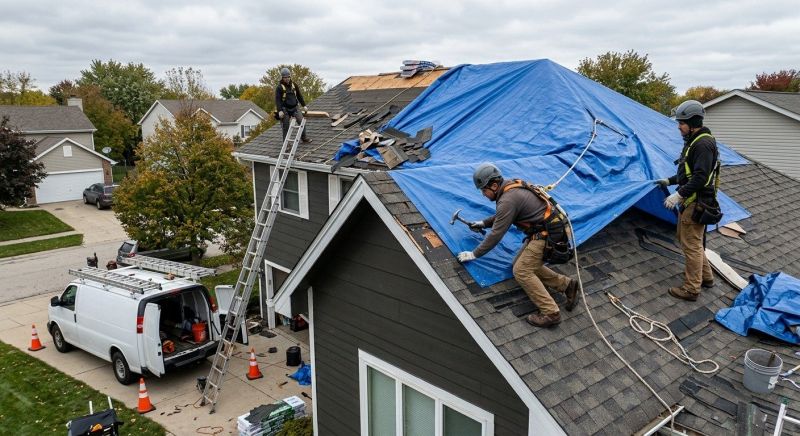 Collapsing Roof Repair in Oxford, MI