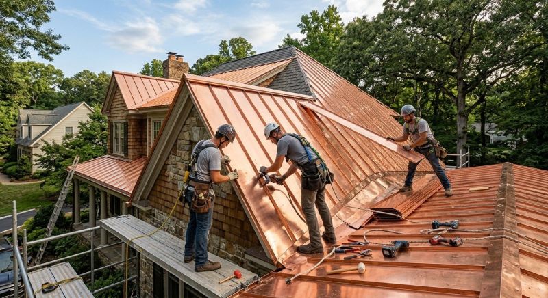 Copper Roof Installation in Oxford, MI