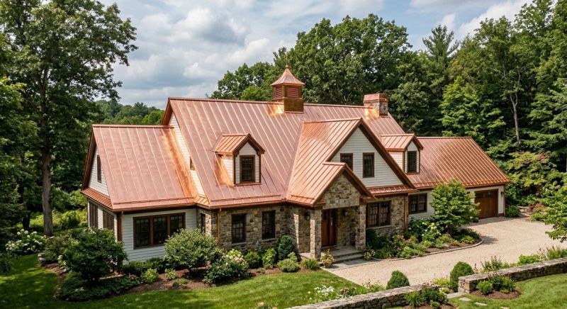 Copper Roof Replacement in Oxford, MI