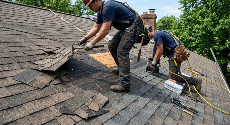 Damaged Roof Repair in Macomb, MI