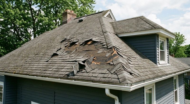 Damaged Roof Replacement in Washington, MI