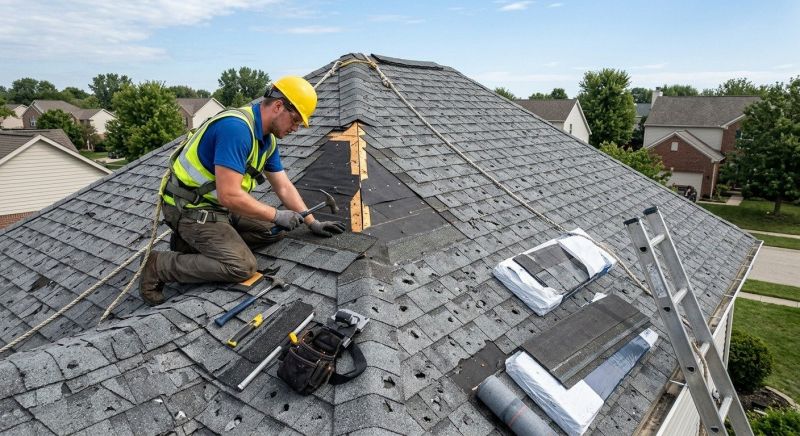 Hail Damage Roof Repair in Otisville, MI