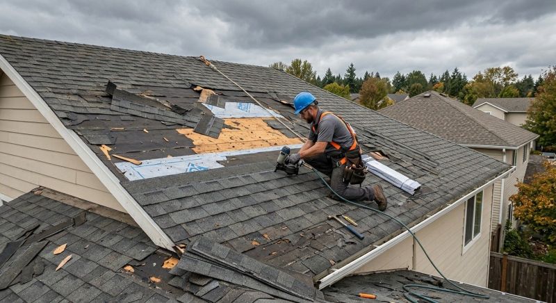 Roof Damage Restoration in Armada, MI