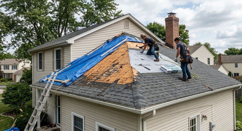 Roof Damage Restoration in Utica, MI
