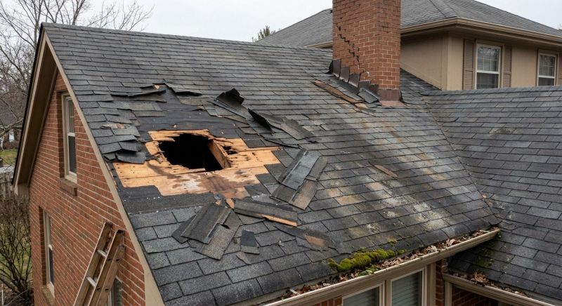 Roof Damage Restoration in Walled Lake, MI