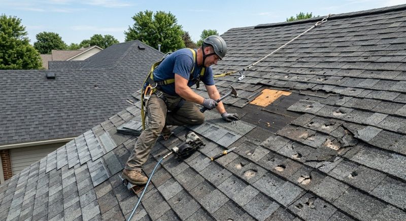 Roof Hail Damage Repair in Oxford, MI