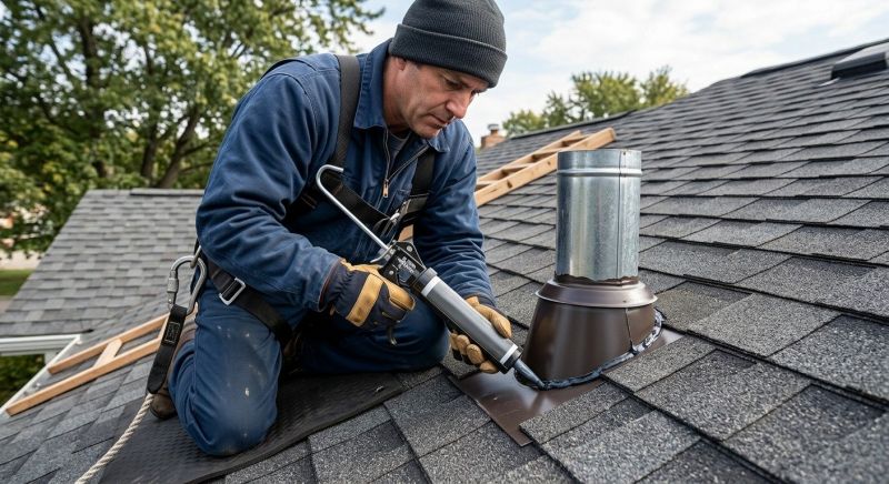 Roof Vent Flashing Repair in Oxford, MI