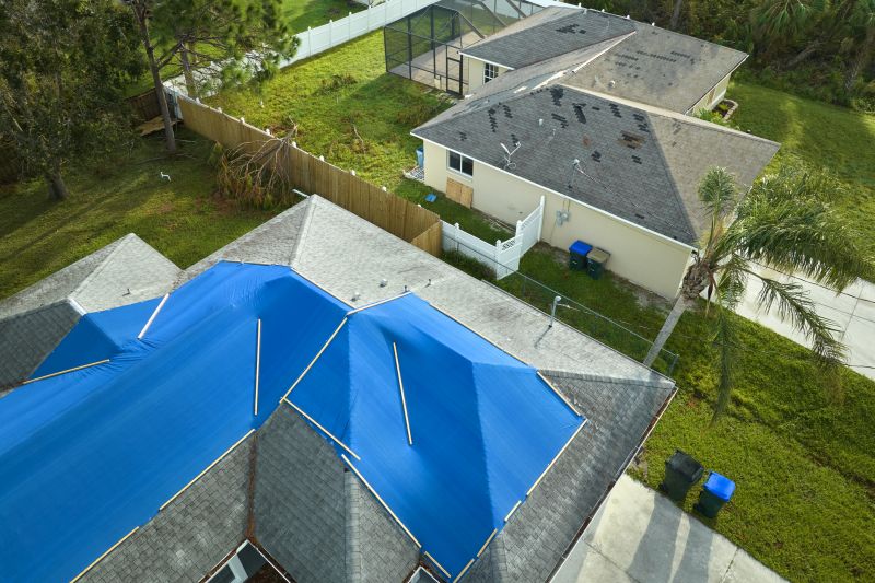 Storm Damage Roof Tarping in Oxford, MI