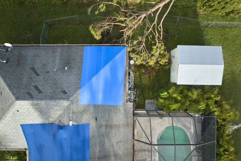 Storm Damage Roof Tarping in Oxford, MI