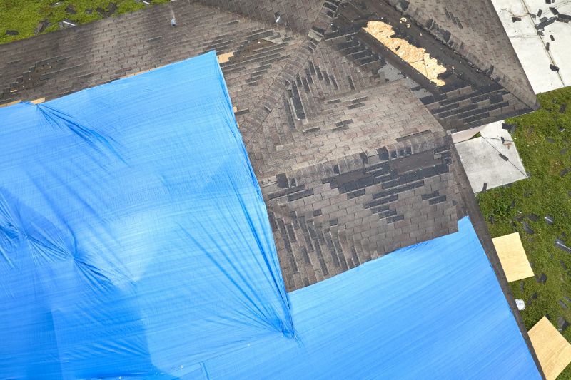 Storm Damage Roof Tarping in Oxford, MI
